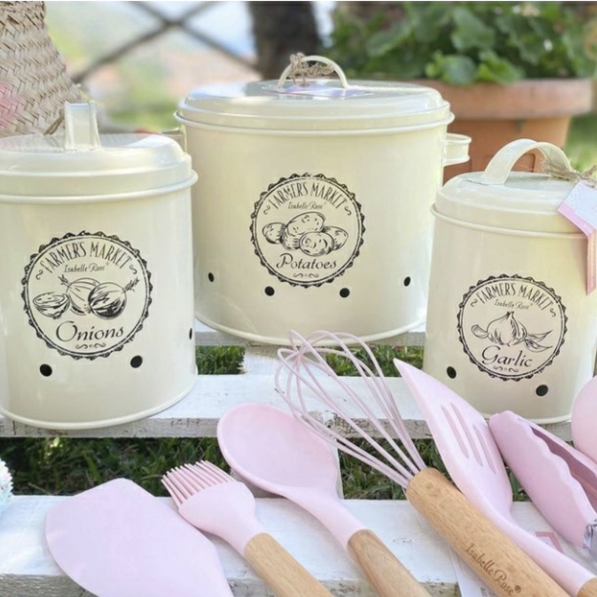 Plechová dóza na česnek